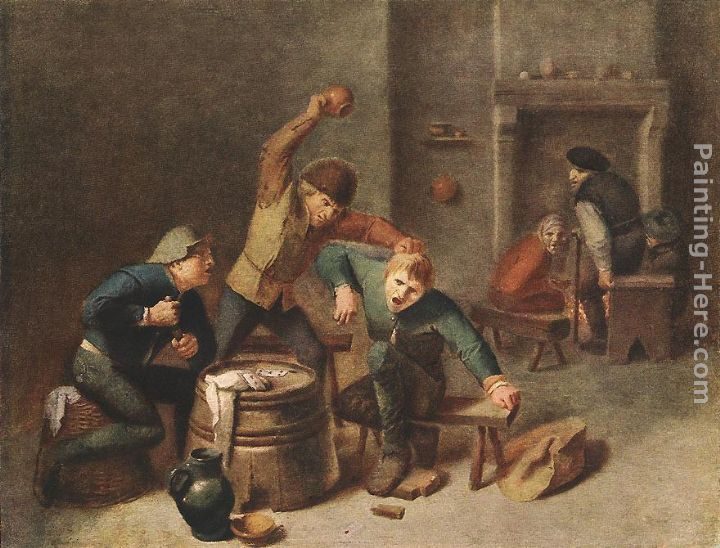 Adriaen Brouwer Brawling Peasants